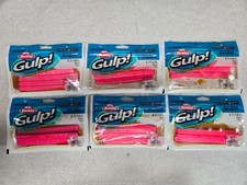 6 Packs, Berkley Gulp Surf Bytes Strips 5.7" Pink #1573107, NEW