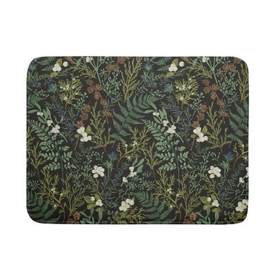 Green Plants Dish Drying Mat for Kitchen Counter Microfiber Absorbent Dish Dr...