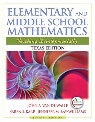 Elementary and Middle School Mathematics: T- 0137025084, Van De Walle, paperback
