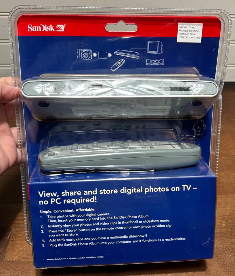 SANDISK Shoot & Store Digital Photo Album/Card Reader SDV2-A (View Photos on TV) - Image 3 of 4