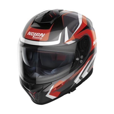 Nolan N80.8 Rumble N-Com 59 Full Face Helmet Black Red L