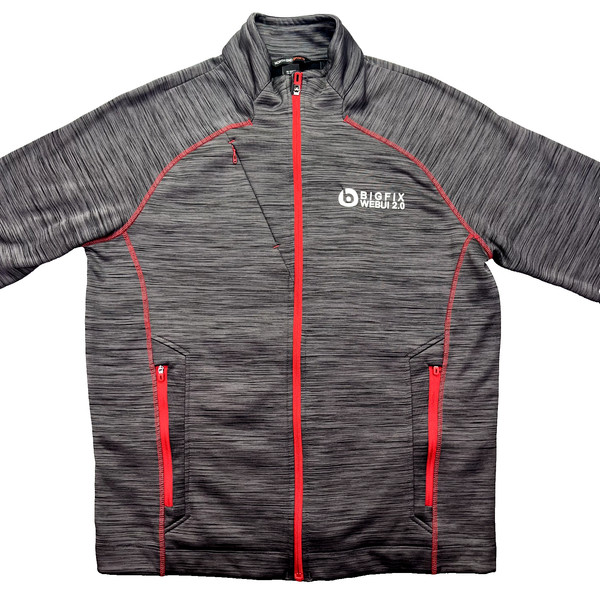 Chaqueta táctica deportiva Big Fix WebUI cremallera completa bordada Northend talla L gris