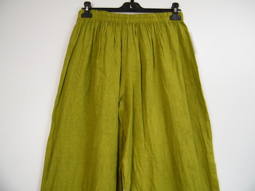 LAGENLOOK100% LINEN CROPPED PANTS IN 9 COLS SIZES :Plus:1(L) Plus 2(XL)Plus3(XXL - Picture 69 of 117