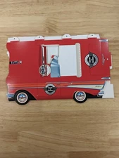 Steak N Shake 1957 Chevrolet Classic Cruiser, New w/ Xmas Stickers, Fold Up Car.