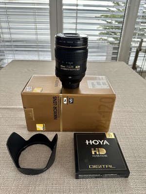 Nikon AF-S 24-120mm 1:4 G ED VR Objektiv (77 mm ) Neuwertig OVP
