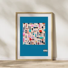 Abstract Paint Make Up Cosmetic Beauty Art Digital Wall Art Poster Decor