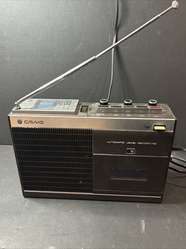 Vintage Craig Am/fm Radio Solid State Casette Model 2612 01 | eBay