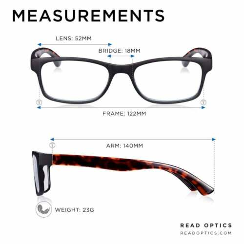 Lesebrille für Männer & Frauen, Wert 3er-Pack +1,0 - +3,5, schwarz & unfehlbar Leser - Bild 5 von 49