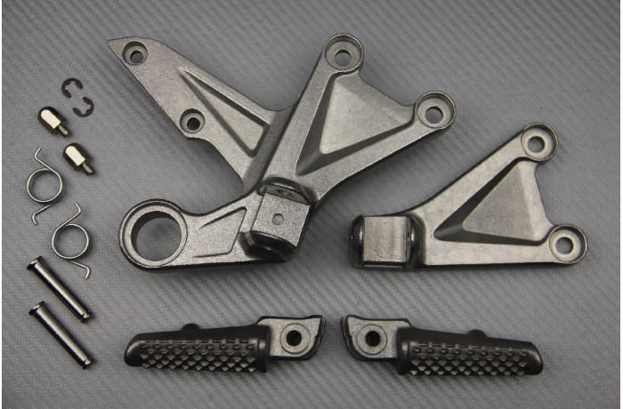 Repose-pieds avant argent pour moto Honda CBR 1000 RR 2012-2016