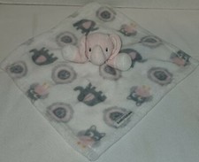 Blankets and Beyond Elephant owl Pink grey Security Blanket Lovey lovie BLANKIE
