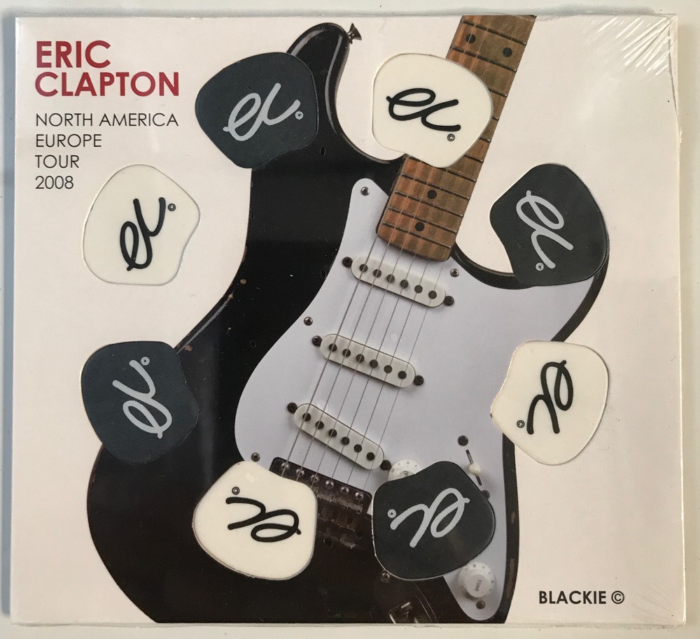 ERIC CLAPTON 2008 GUITAR PICK PACK NORTH AMERICA EUROPE 8 picks