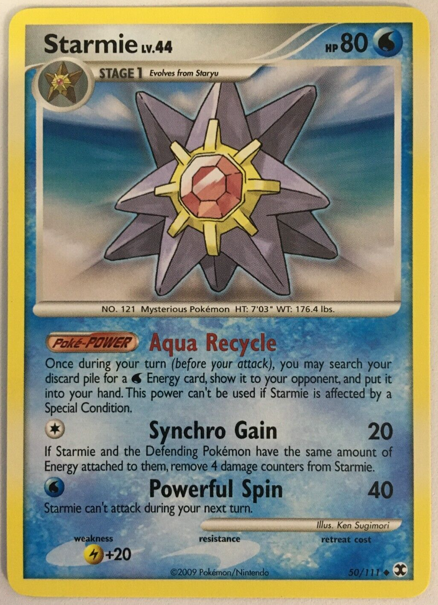 POKEMON STARMIE LV.44 50/111 RISING RIVALS UNCOMMON NEAR MINT | eBay