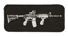 Patch écusson patche M16 mitraillette Rifle gun armée brodé