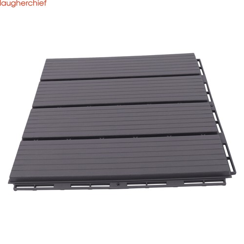 Plastic Composite Patio Deck Tiles 12 x12 Interlocking Decking Tiles - Picture 9 of 12