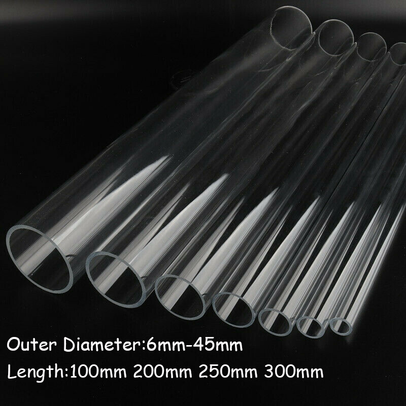 Plastic Rounding Pipe Acrylic Tube Clear Plastic Round Pipe 6mm-45mm 10mm/20/25mm OD 100mm ...