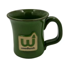 Woodlands Stoneware Mug Green Outdoor Tea Coffee Cup Sunset Hill