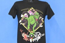 vtg 90s LOONEY TUNES BUGS BUNNY TAZ MARVIN MARTIAN DINOSAUR t-shirt YOUTH XL