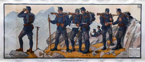 Affiche ancienne mobilisation pour la guerre de 1914 Suisse