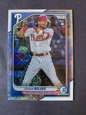 Johan Rojas Rookie Card RC 2024 Bowman Chrome Mega Box Mojo Refractor #86