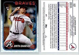 AJ Smith-Shawver 2024 Topps All-Star Game ASG Logo #117 Braves RC Rookie