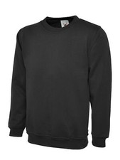 UNEEK Classic Unisex Sweatshirt Crew Neck Mens Plain Work Sweater Jumper UC203