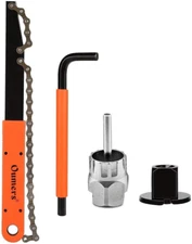 Bike Cassette Removal Tool, Cassette Freewheel Removal Tool with Chain Whip and