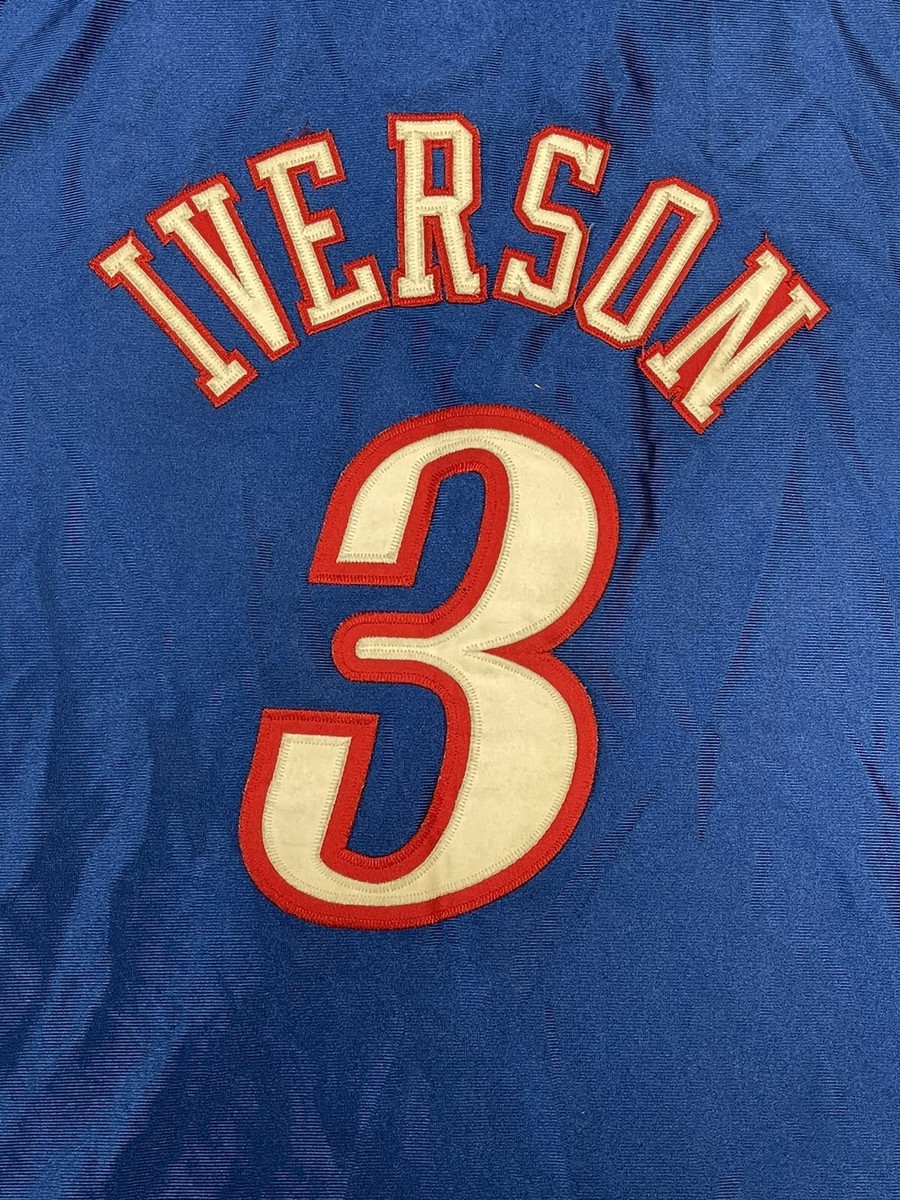 Vintage Champion Philadelphia 76ers Allen Iverson Jersey NBA