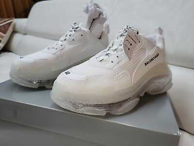 BALENCIAGA Triple S Men's White Clear Sole Sneakers New | eBay BALENCIAGA Triple S Men's White Clear Sole Sneakers New | eBay
