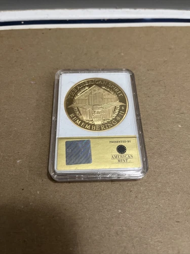 AMERICAN SPIRIT  Remembering 9/11/ LIBERTY/ 24K Gold Plated Coin/AMERICAN MINT