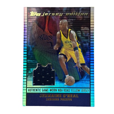 2002-03 Topps Jersey Edition Indiana Pacers Card #JEJO Jermaine O'Neal Game Used