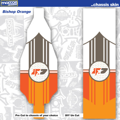 RC Car Chassis Skin-Choice of Thickness: (1) 18 mil Outdoor or (1) 10 mil Indoor