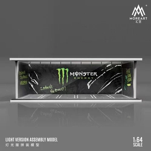 1:64 Diorama Car Garage Model LED Lighting Car Parking Lot Scene Display Model - Picture 28 of 43