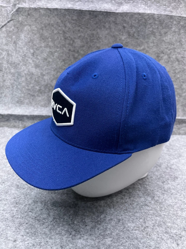 Gorra RVCA Snap Back Adulto Talla Única Azul Bordada Acrílico Mezcla Lana Patín Foto 4 de 4