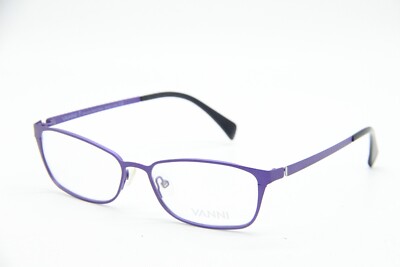 NEW VANNI V1134 C405 PURPLE BLACK AUTHENTIC EYEGLASSES FRAMES 53-15