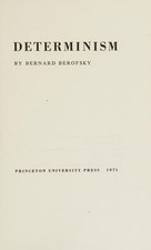 Determinism Hardcover Bernard Berofsky