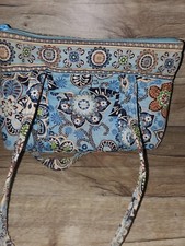 Vera Bradley Purse Blue With Floral Pattern