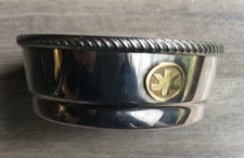 RODD HECWORTH SILVER PLATED BOWL DISH WITH EMBLEM 10.5cm VINTAGE SILVERWARE RARE