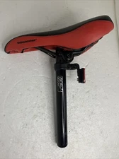 Mongoose Bicycle Seat with Reflector & Saddle Post