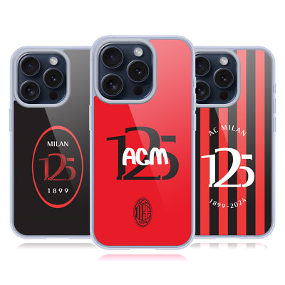 AC MILAN 125TH ANNIVERSARY GEL CASE COMPATIBLE WITH APPLE iPHONE PHONES/MAGSAFE