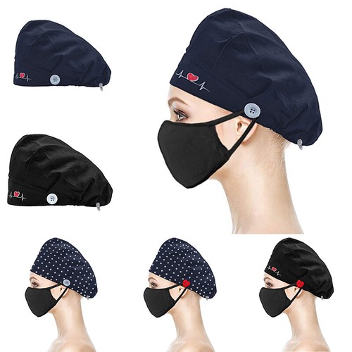 Unisex Nurse Doctor Hat Surgical Scrub Cap Medical Dentist Teeth Dental Cap UK - Picture 7 of 111
