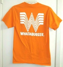Whataburger Orange T-Shirt Established 1950 Size Small Hanes Cotton