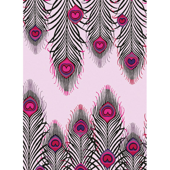 Matthew Williamson Peacock Heart Card with White Envelope