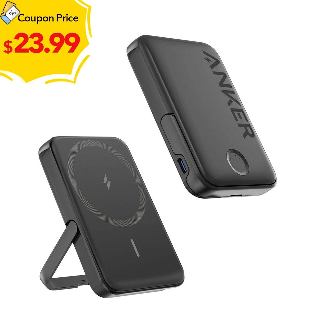 Anker MagGo Magnetic Power Bank w/Kickstand 5000mAh 7.5W Anker MagGo Magnetic Power Bank w/Kickstand 5000mAh 7.5W