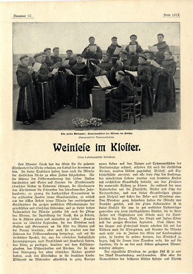 E. Granichstaedten Weinlese im Kloster Klosterneuburg bei Wien Stiftskeller  1901 | eBay.de