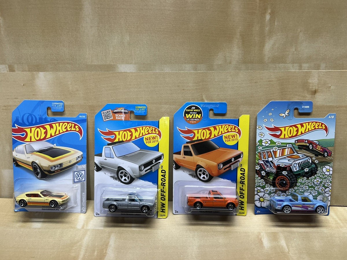 Hot Wheels Volkswagen Caddy 2015 HW OFF-ROAD Orange Silver 2023 - Main Image