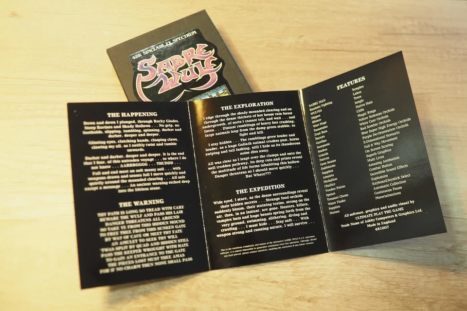 Juego Sabre Wulf - Sinclair ZX Spectrum 48Kb - Ultimate. Muy buen estado! UK v. - Imagen 3 de 4