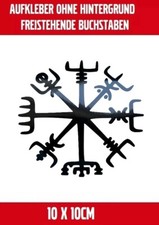 Vegvisir - magischer Kompass Wikinger - Runen Talisman Vikings Aufkleber Sticker