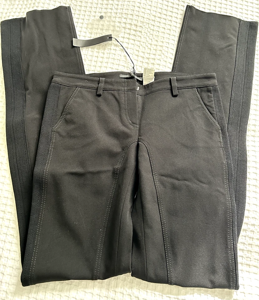 PANTALONES ELÁSTICOS ESMOQUIN NEGRO ALESSANDRO DELL'ACQUA 44 nuevos Italia ARTÍCULO DE COLECCIONISTA Foto 4 de 4