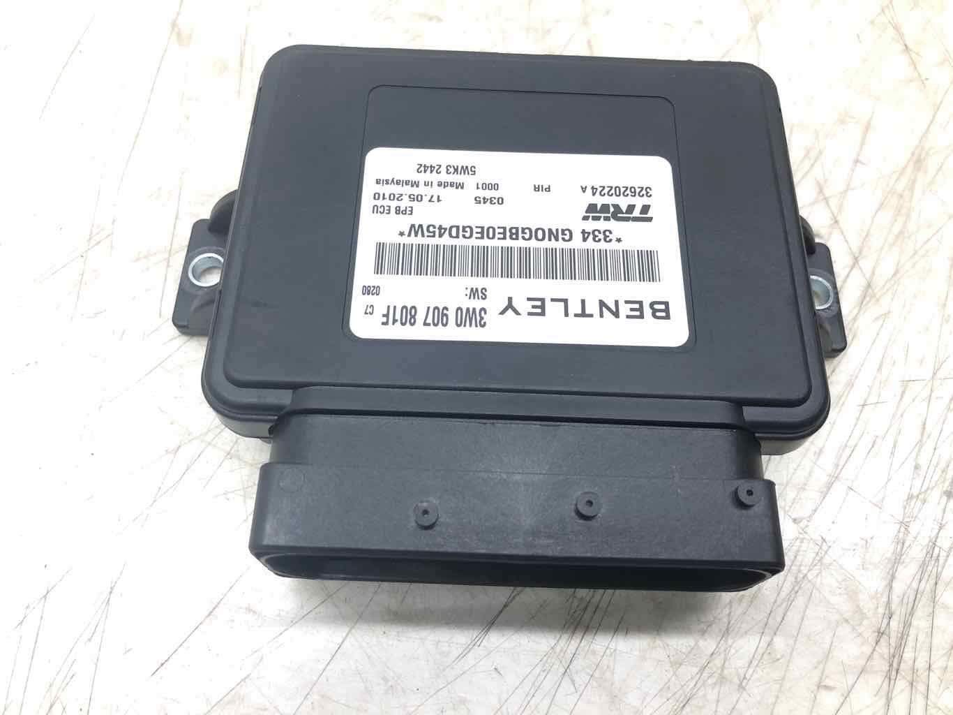 2011 BENTLEY CONTINENTAL GTC SPEED ELECTRONIC PARKING BRAKE MODULE 3W0907801F