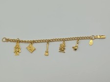 Disney Store Cinderella Charm Bracelet with Adorable Charms  454